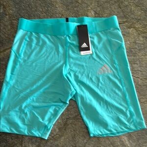 Adidas Blue Athletic Shorts with Stretchy Fit